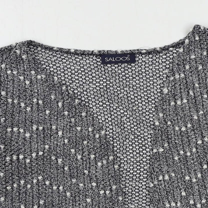 Womens UK Size 16 Saloos Blue Cardigan Jumper