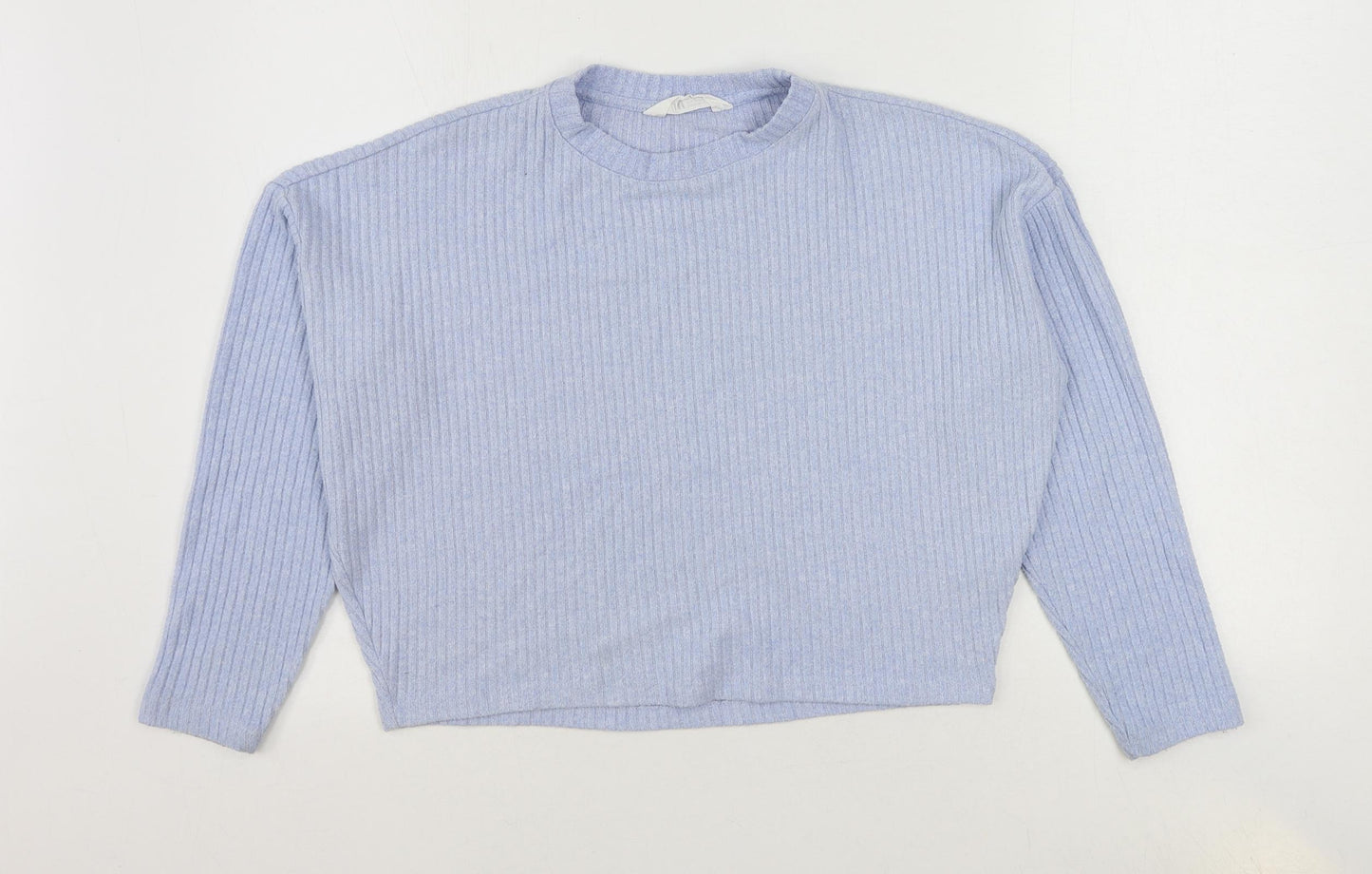 H&M Girls Blue Viscose Pullover Sweatshirt Size 12-13 Years Pullover - Size 12-14 Years