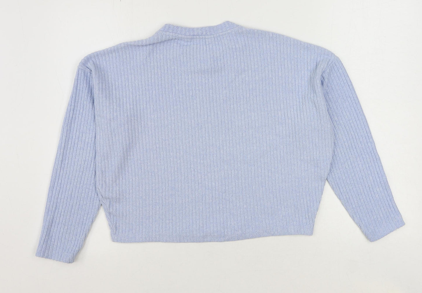 H&M Girls Blue Viscose Pullover Sweatshirt Size 12-13 Years Pullover - Size 12-14 Years
