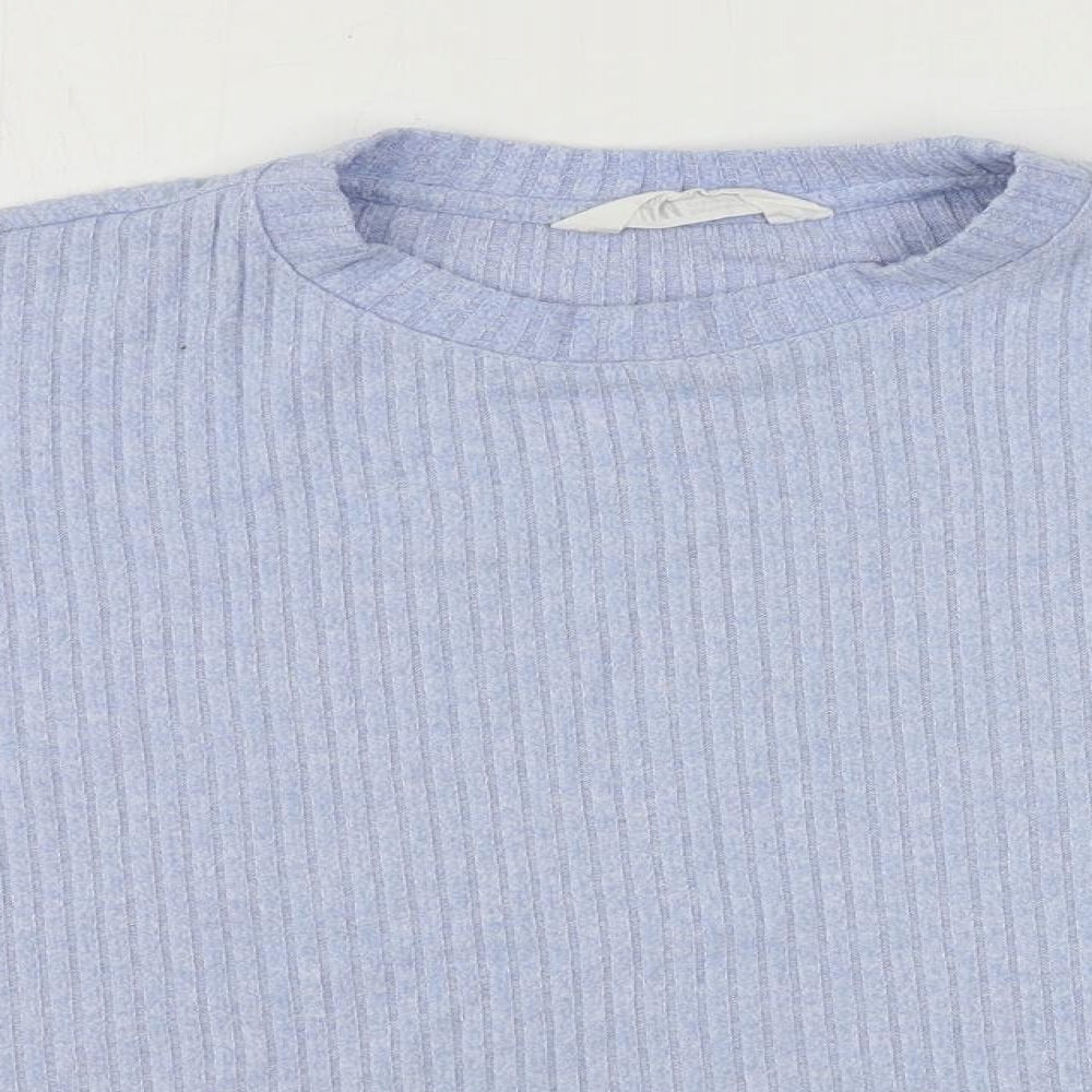 H&M Girls Blue Viscose Pullover Sweatshirt Size 12-13 Years Pullover - Size 12-14 Years