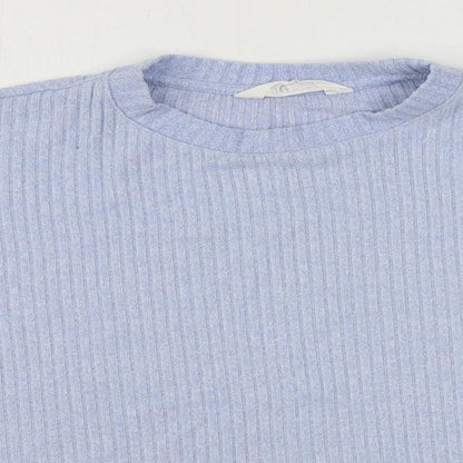 H&M Girls Blue Viscose Pullover Sweatshirt Size 12-13 Years Pullover - Size 12-14 Years