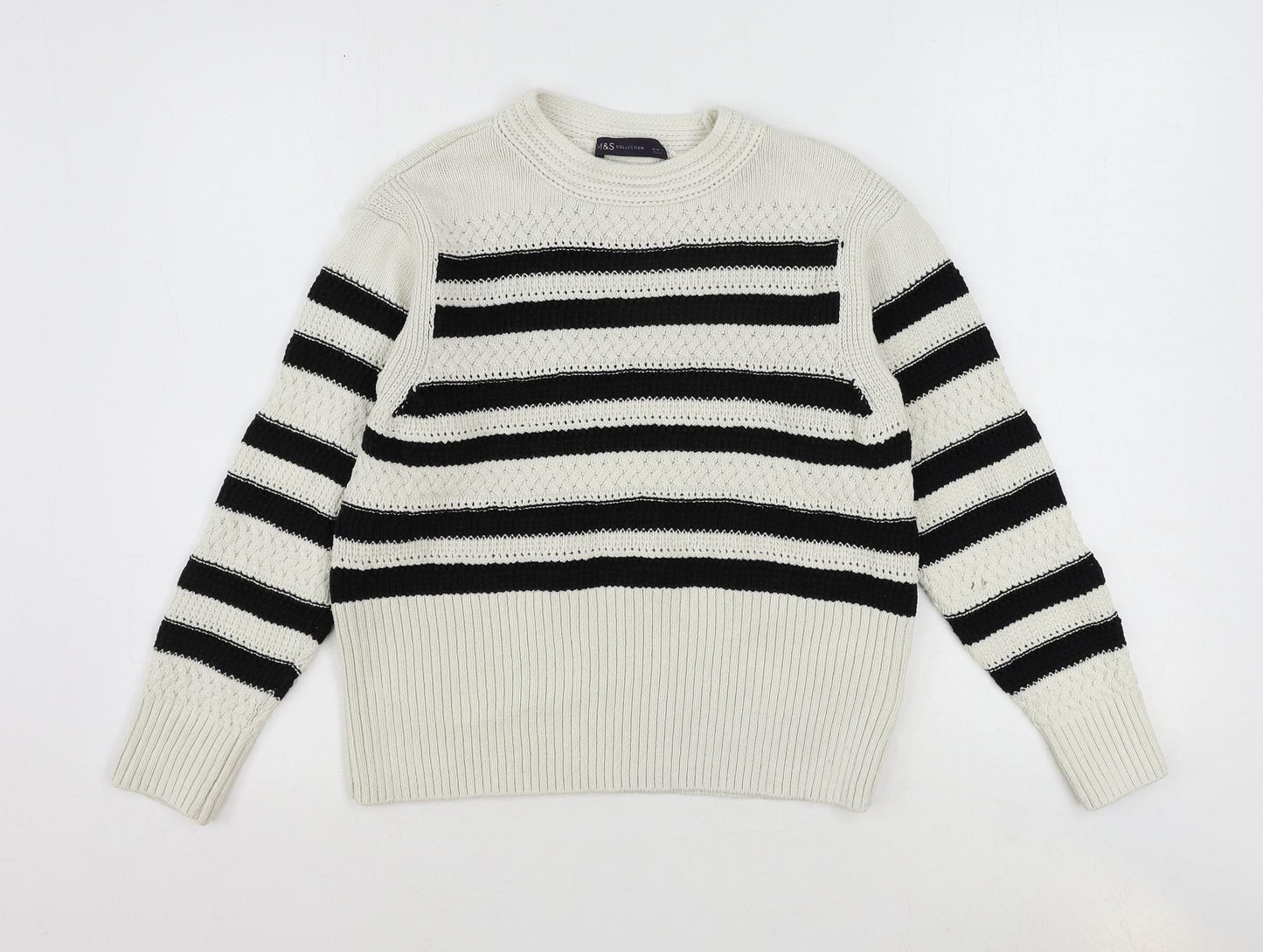 Womens UK Size S Marks and Spencer Ivory Pullover Jumper