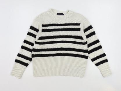Womens UK Size S Marks and Spencer Ivory Pullover Jumper