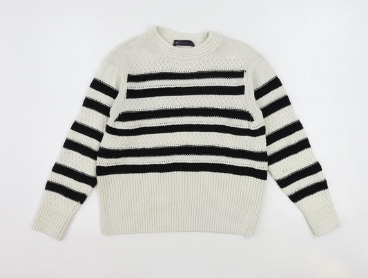 Womens UK Size S Marks and Spencer Ivory Pullover Jumper