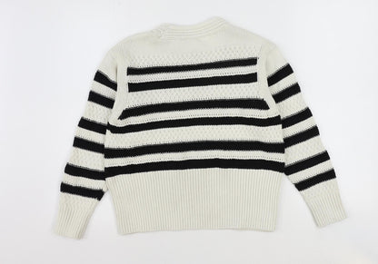 Womens UK Size S Marks and Spencer Ivory Pullover Jumper