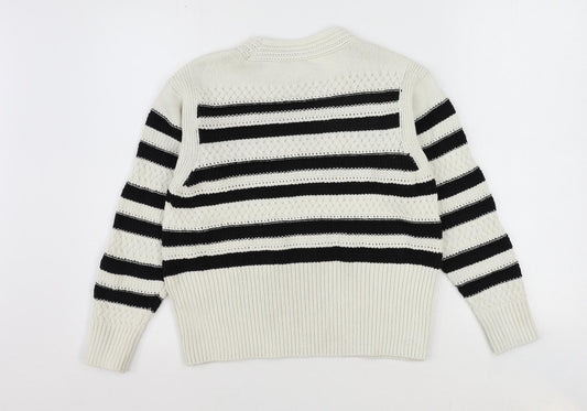 Womens UK Size S Marks and Spencer Ivory Pullover Jumper
