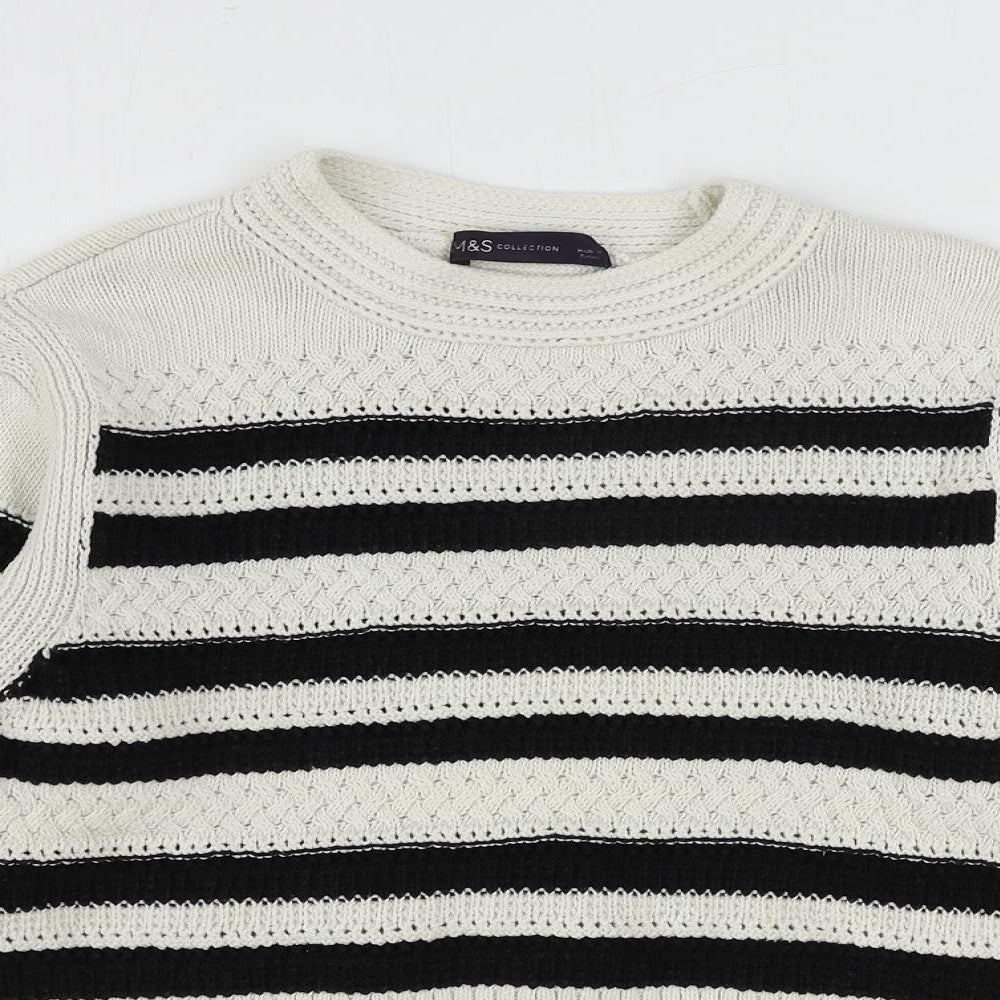 Womens UK Size S Marks and Spencer Ivory Pullover Jumper