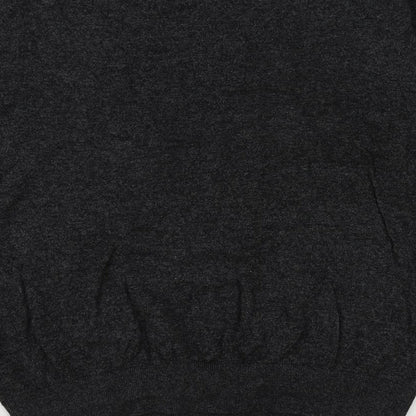 Burton Mens Grey Round Neck Cotton Pullover Jumper Size M Long Sleeve