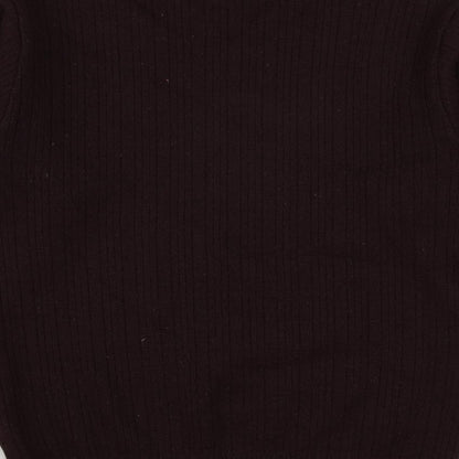 Marks and Spencer Mens Purple V-Neck Acrylic Pullover Jumper Size M Long Sleeve