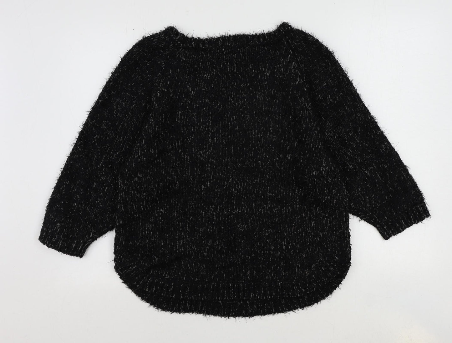 Womens UK Size 10 Indigo Black Pullover Jumper