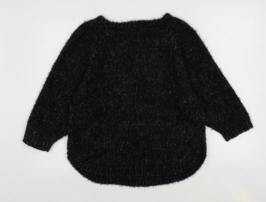 Womens UK Size 10 Indigo Black Pullover Jumper