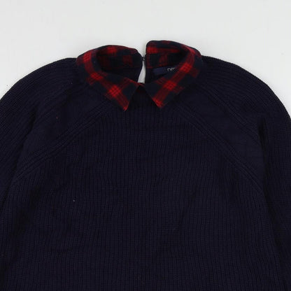 Womens UK Size 10 NEXT Blue Pullover Jumper