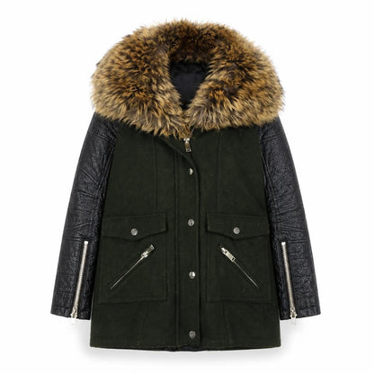Womens UK Size 6 River Island Green Overcoat