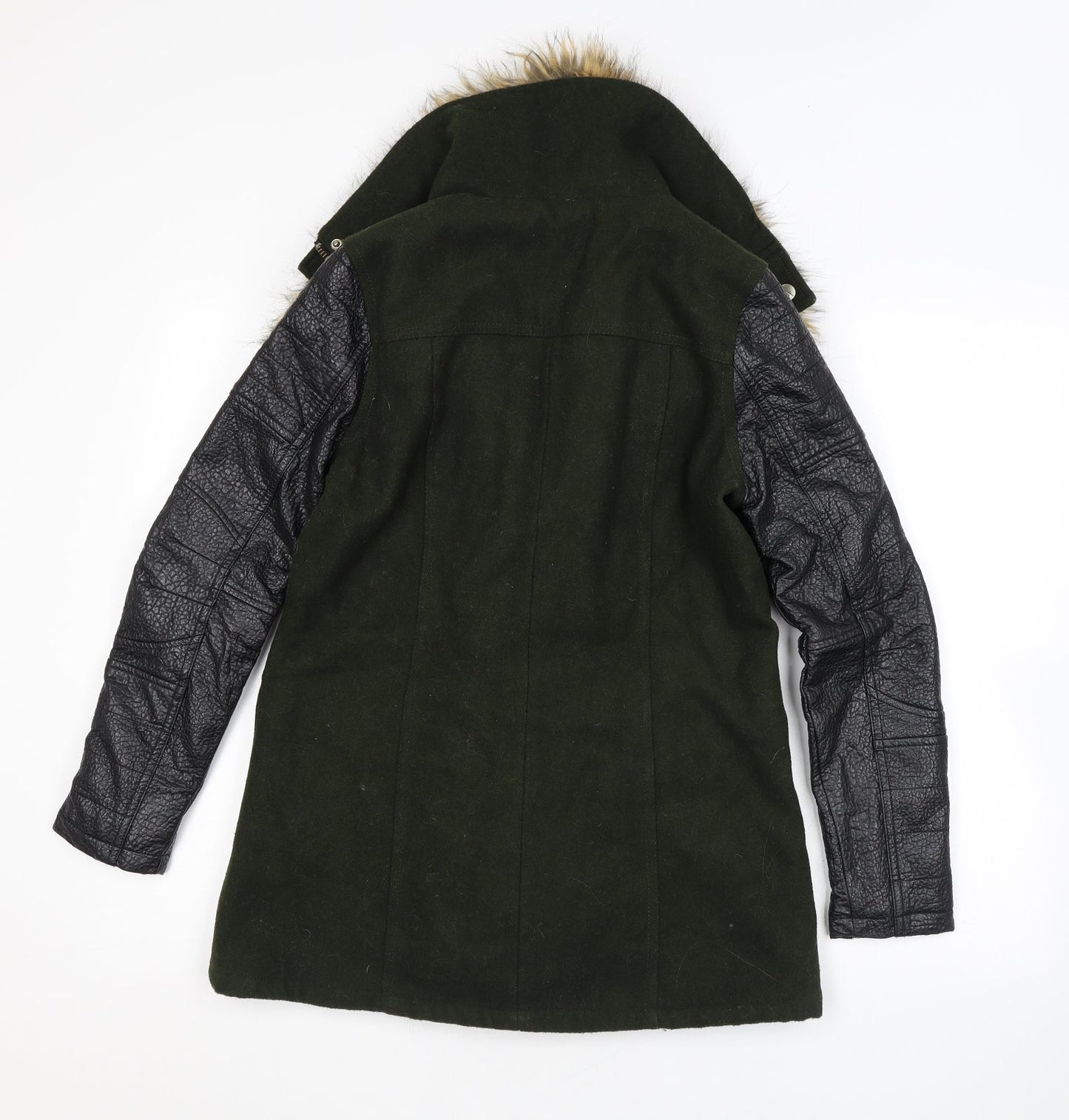 Womens UK Size 6 River Island Green Overcoat