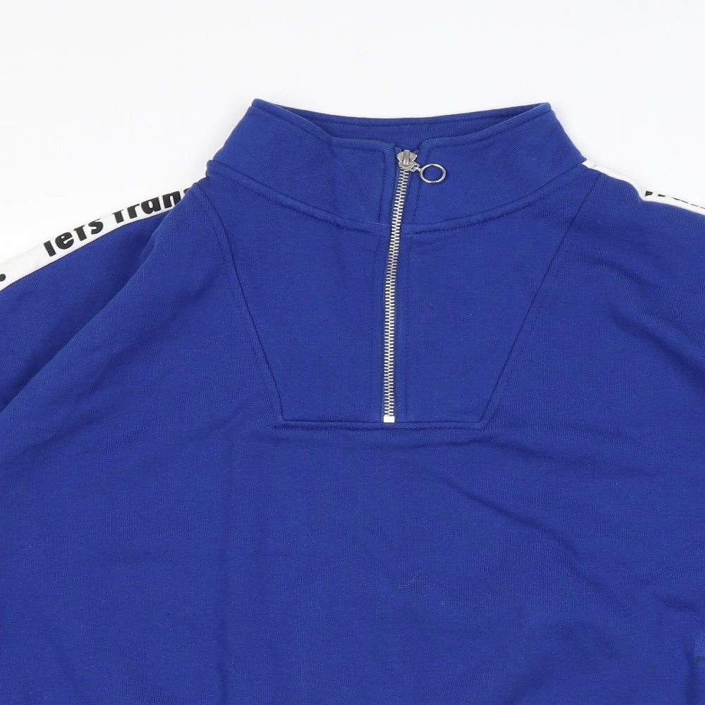Mens UK Size L Iets Frans Blue Jacket