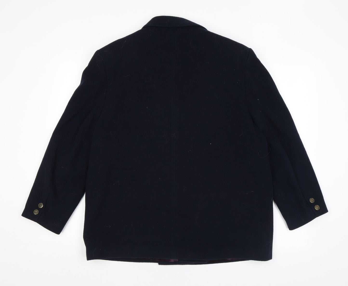 Womens UK Size 16 Anne Brooks Black Overcoat