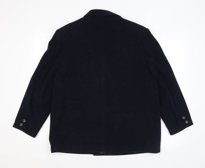 Womens UK Size 16 Anne Brooks Black Overcoat