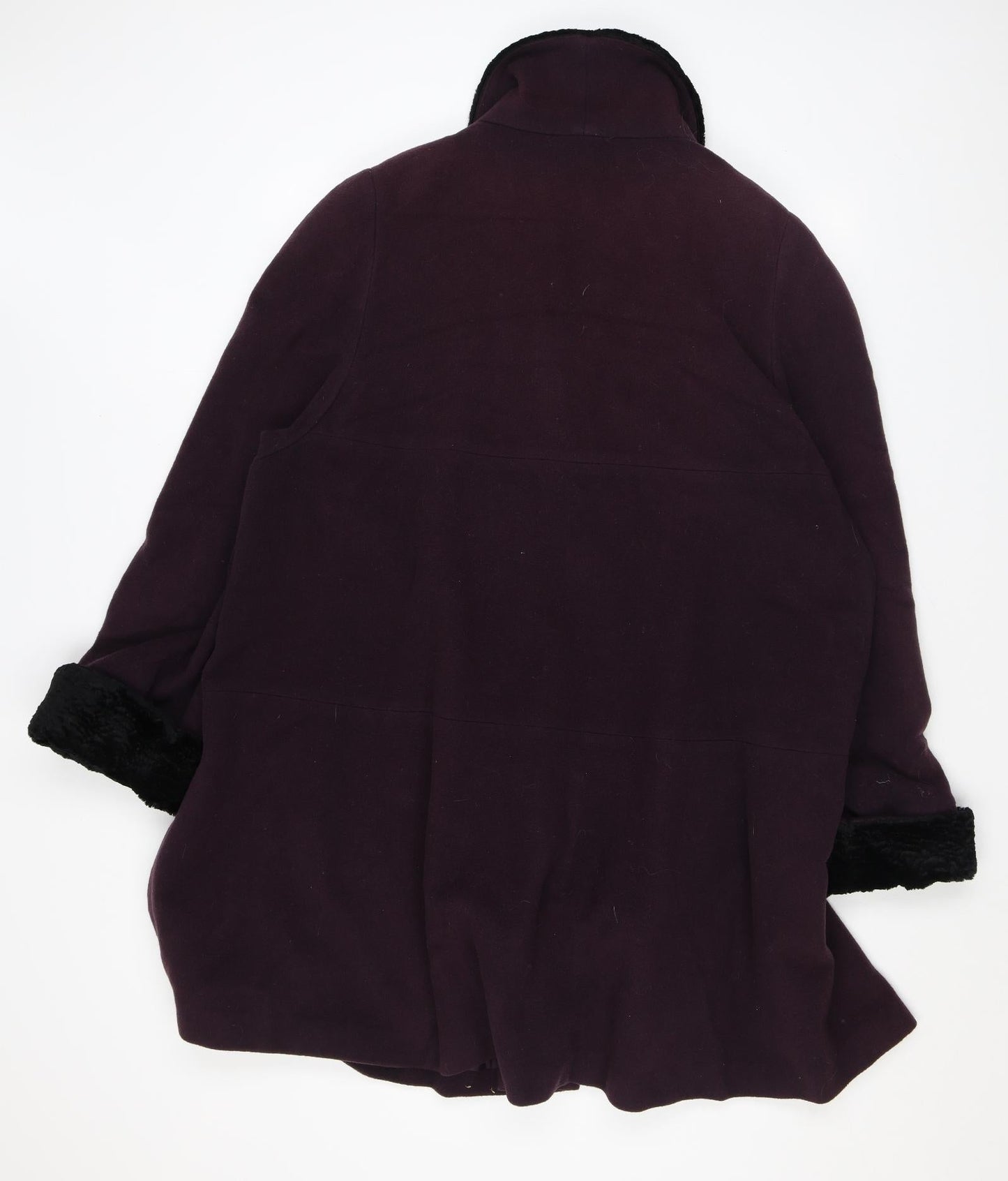 Womens UK Size 16 NuAge Purple Overcoat