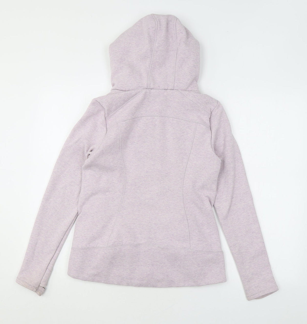 Back view of 90 degree women’s pink jacket, size S, zip