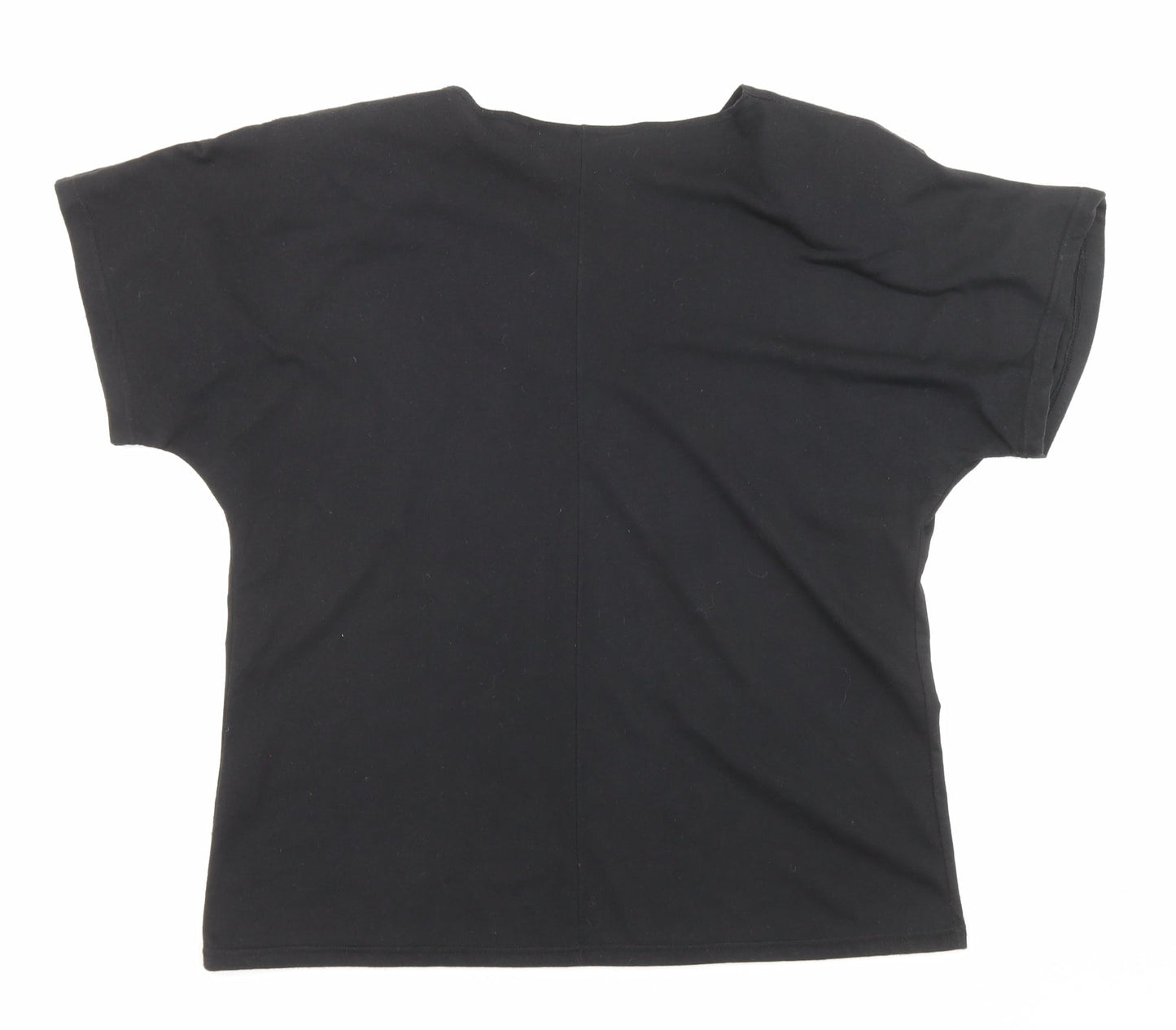 Womens UK Size M Principles Black Basic T-Shirt