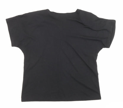 Womens UK Size M Principles Black Basic T-Shirt