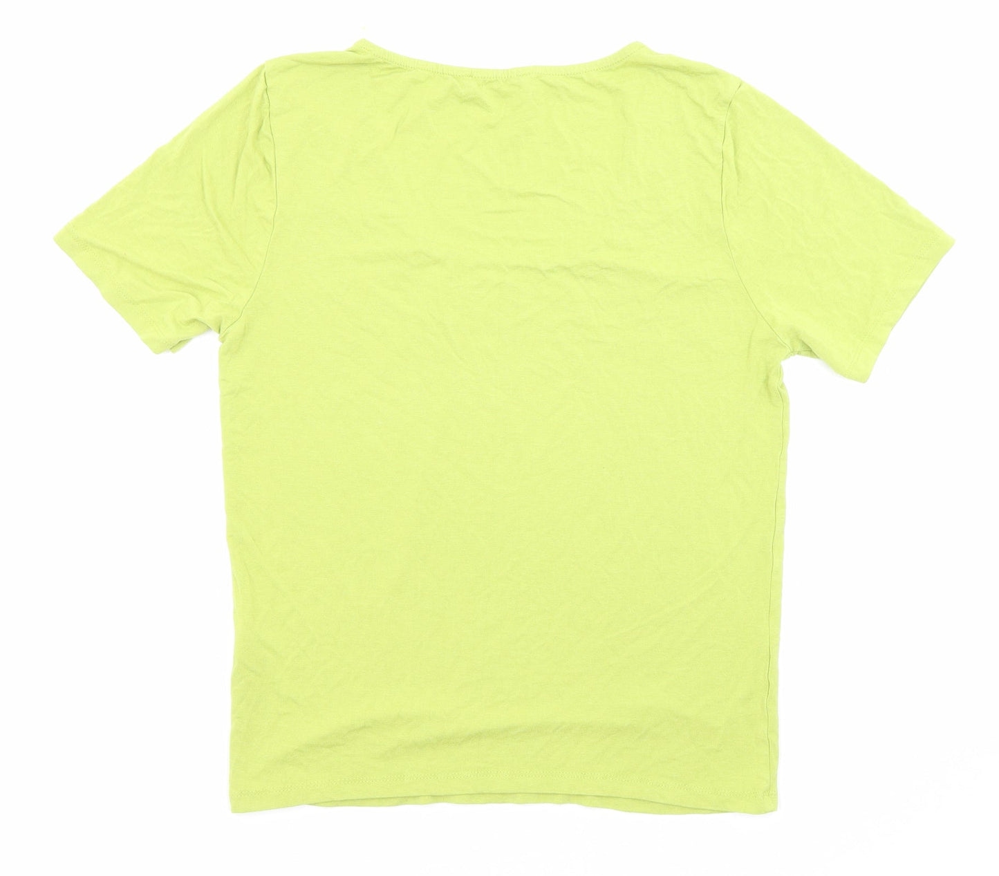 Womens UK Size L Select Green Basic T-Shirt