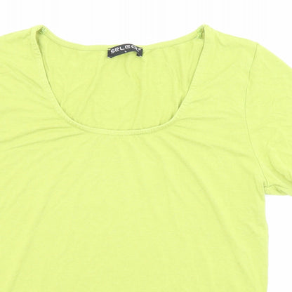 Womens UK Size L Select Green Basic T-Shirt