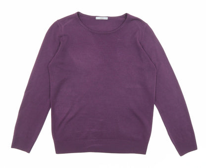 Womens UK Size 10 Marks and Spencer Purple Pullover Jumper
