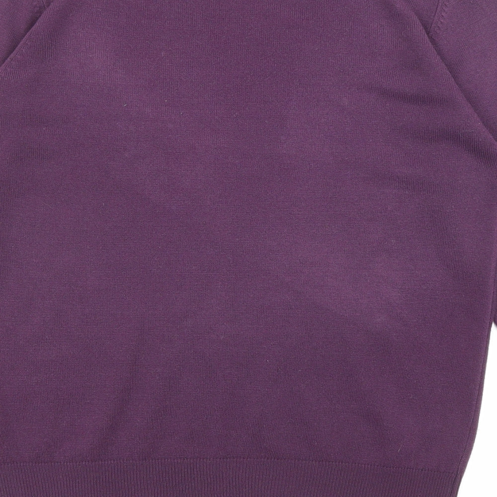 Womens UK Size 10 Marks and Spencer Purple Pullover Jumper