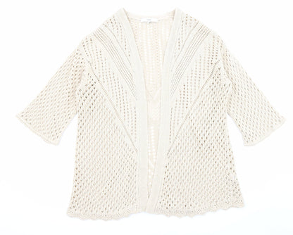 Womens UK Size S NEXT Beige Cardigan Jumper