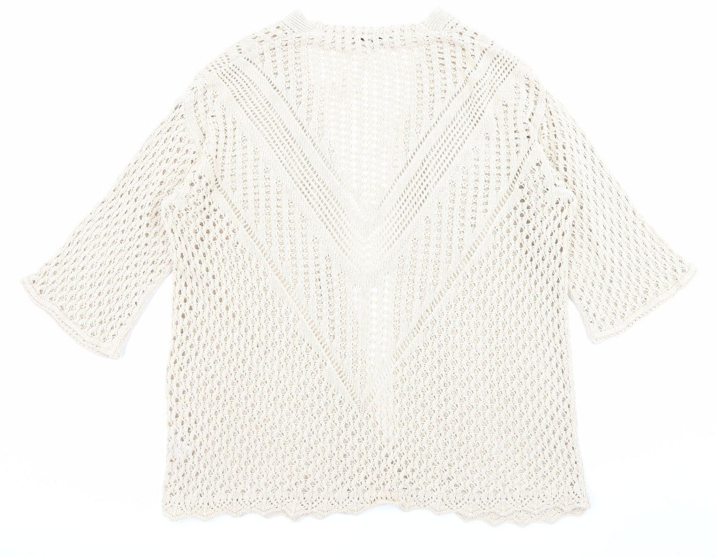 Womens UK Size S NEXT Beige Cardigan Jumper