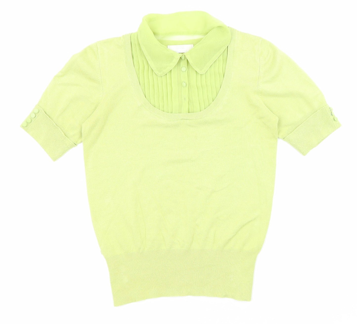 Womens UK Size 8 Marks and Spencer Green Pullover Jumper