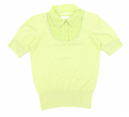 Womens UK Size 8 Marks and Spencer Green Pullover Jumper