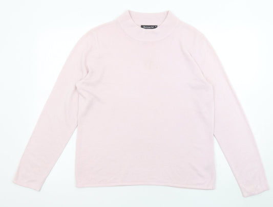 Womens UK Size M Bonmarché Pink Pullover Jumper