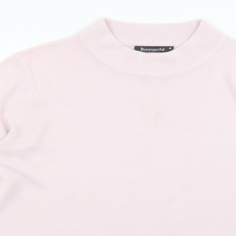 Womens UK Size M Bonmarché Pink Pullover Jumper