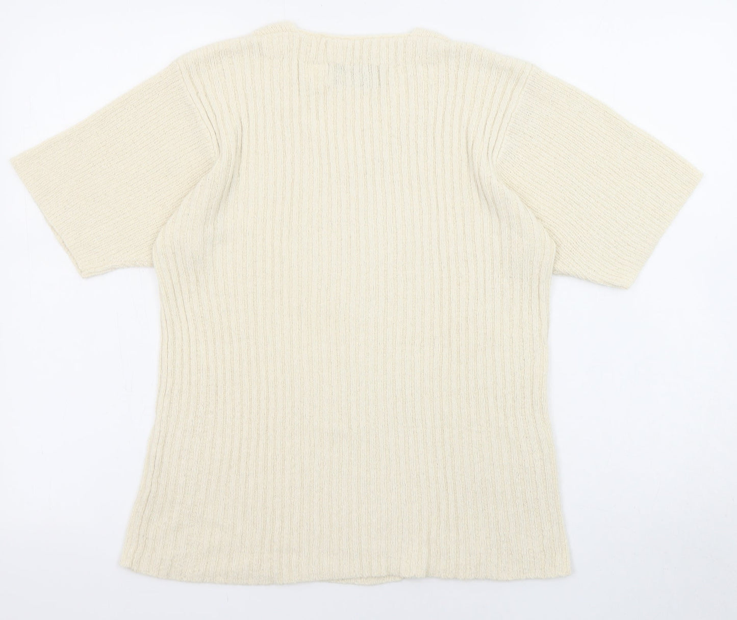Womens UK Size S Orvis Beige Pullover Jumper