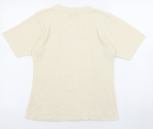 Womens UK Size S Orvis Beige Pullover Jumper