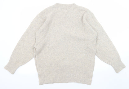 Womens UK Size S River Island Beige Pullover Jumper