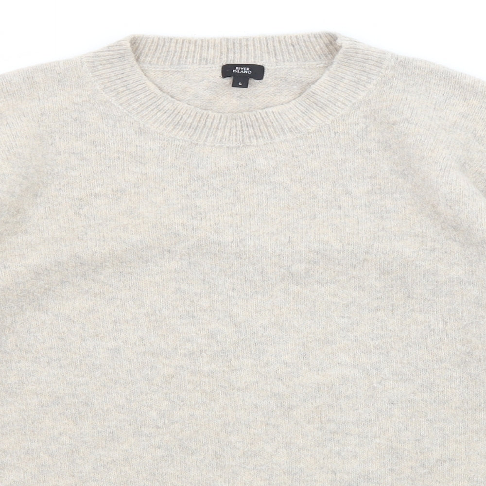 Womens UK Size S River Island Beige Pullover Jumper