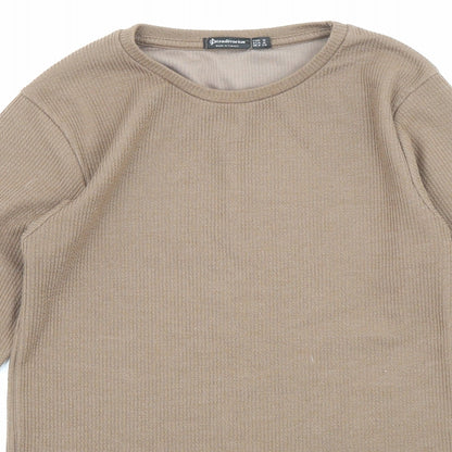 Womens UK Size M Stradivarius Brown Pullover Jumper