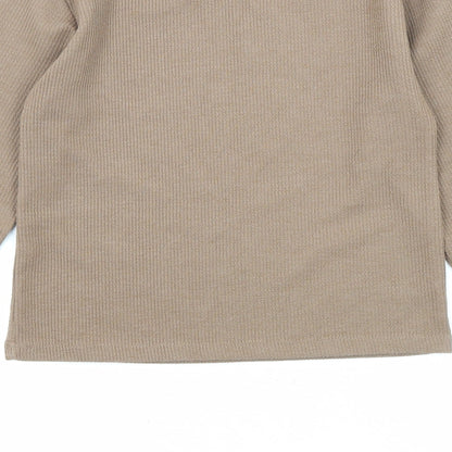 Womens UK Size M Stradivarius Brown Pullover Jumper
