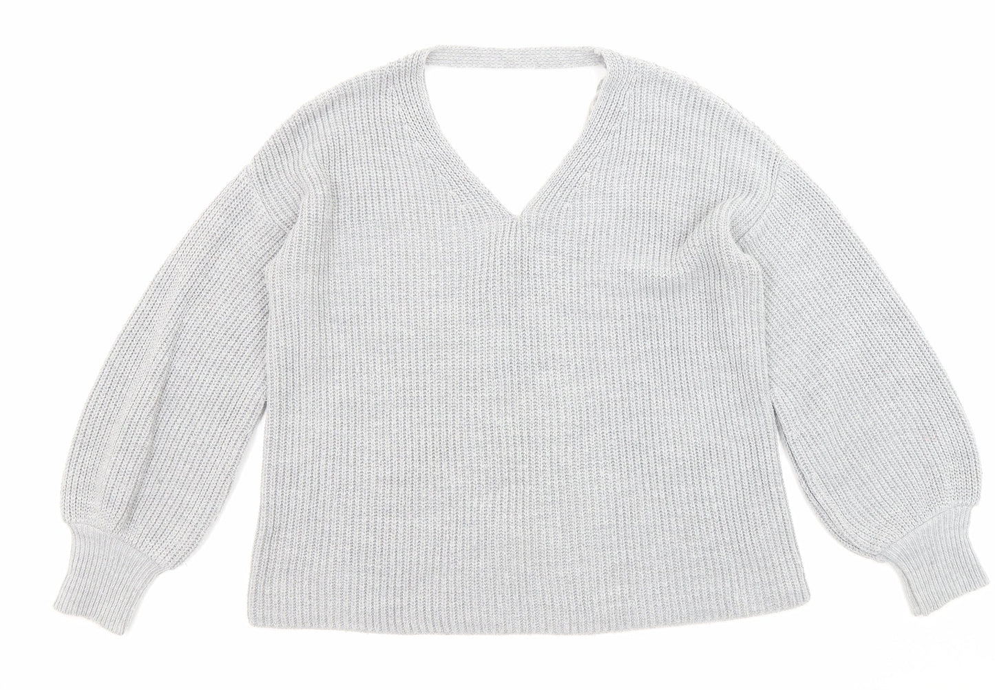 Womens UK Size 8 Miss Selfridge Grey Pullover Jumper