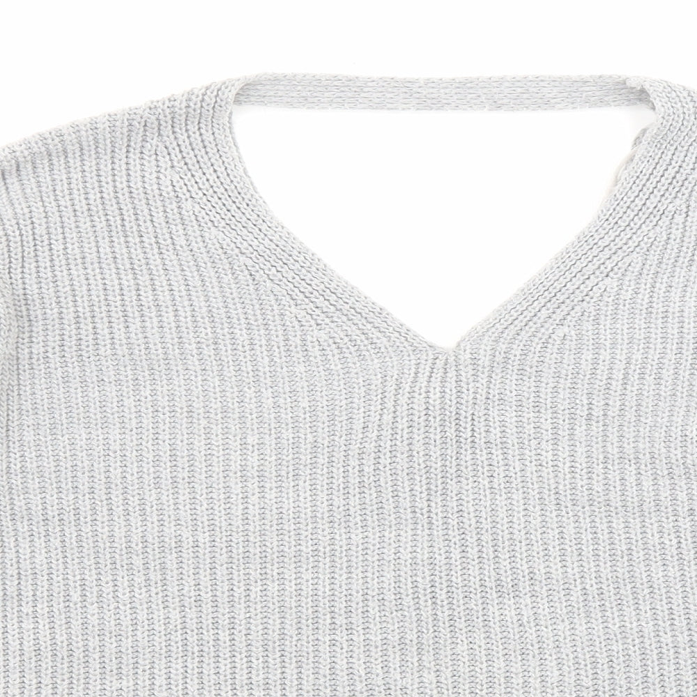 Womens UK Size 8 Miss Selfridge Grey Pullover Jumper