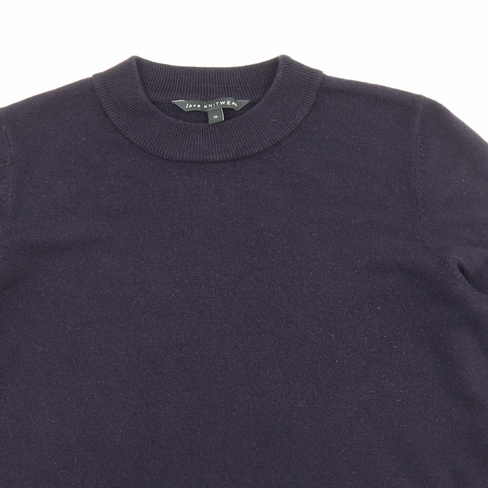 Womens UK Size 16 Bonmarché Blue Pullover Jumper