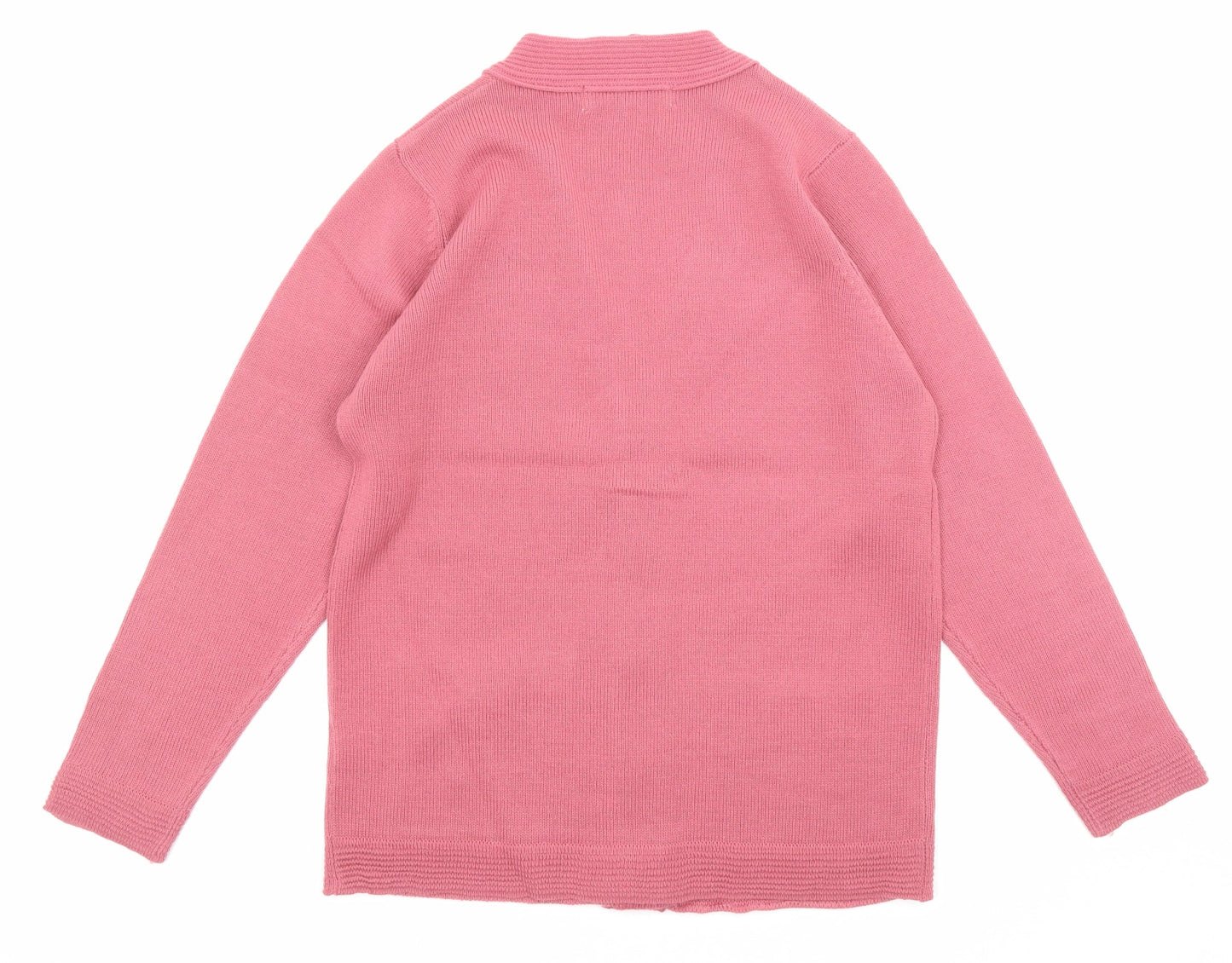 Womens UK Size S Pure & Natural Pink Cardigan Jumper