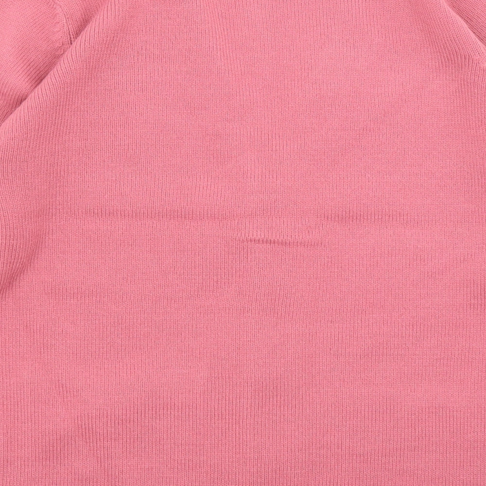 Womens UK Size S Pure & Natural Pink Cardigan Jumper