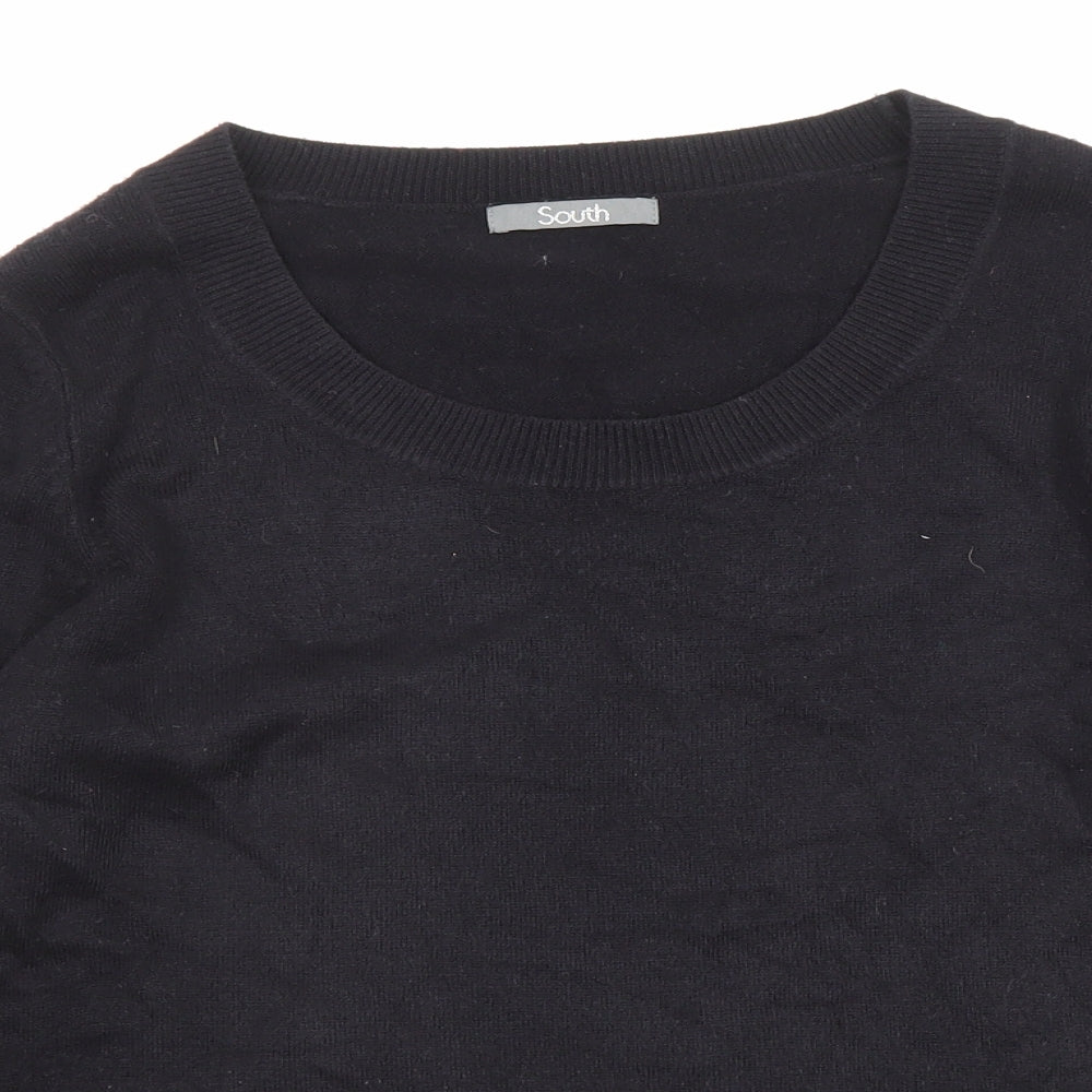 Womens UK Size 12 South Black Pullover Jumper