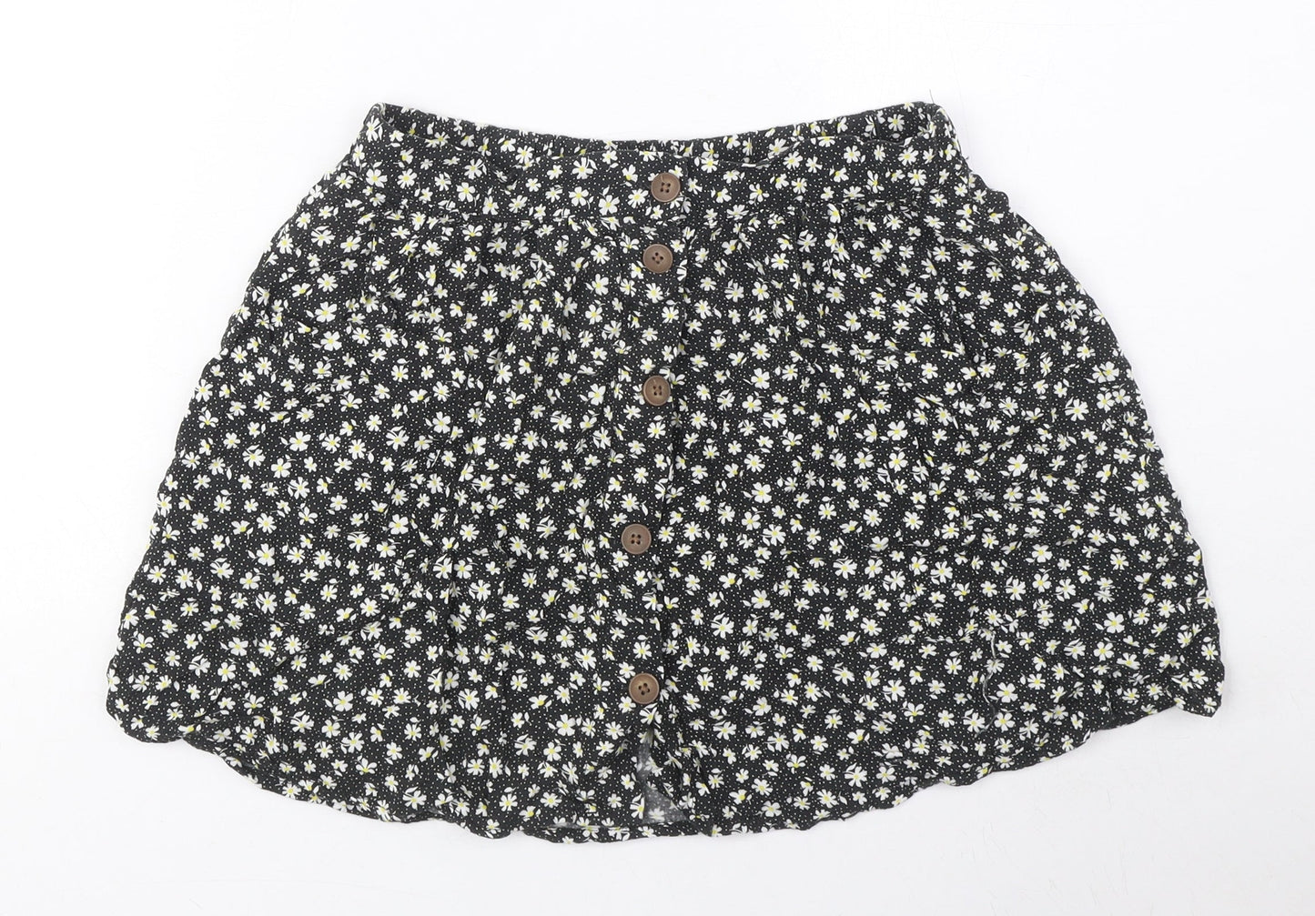 Womens UK Size S Urban renewal Black A-Line Skirt