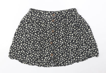 Womens UK Size S Urban renewal Black A-Line Skirt