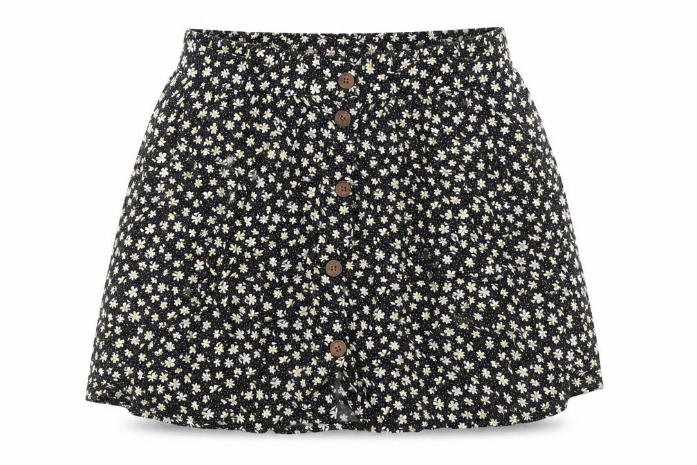 Womens UK Size S Urban renewal Black A-Line Skirt